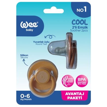 2 бр. Залъгалки с кръгъл връх Wee Baby Cool 6-18 месеца