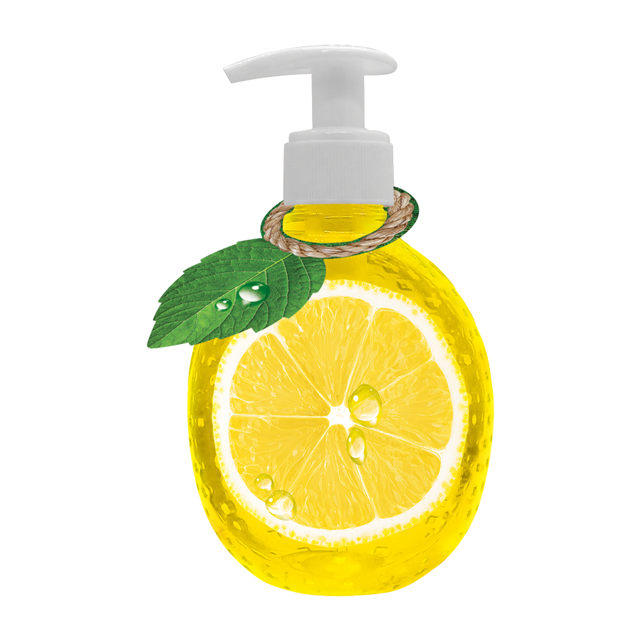 Lara_Fruit_LiquidSoap_Lemon Течен сапун Lara, лимон, 375 мл - Image 1