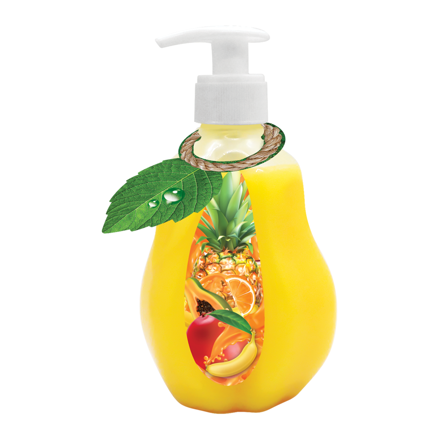 Lara_Fruit_LiquidSoap_Tropikal Течен сапун Lara, тропикал, 375 мл - Image 1