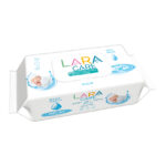 Мокри кърпи Lara Care Aqua с 99,5% вода, биоразградими, 72 бр.