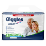 Пелени за възрастни Giggles, размер L, нощни, 30 бр.