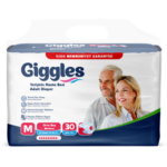 Пелени за възрастни Giggles, размер М, нощни, 30 бр.