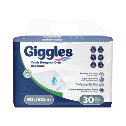 Eднократни чаршафи Giggles, 90х180 см., 30 бр.